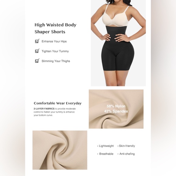 Girdle Seamless with Rods High-Waisted Comfort Underwear Womenswear Shapewear - Picture 10 of 13